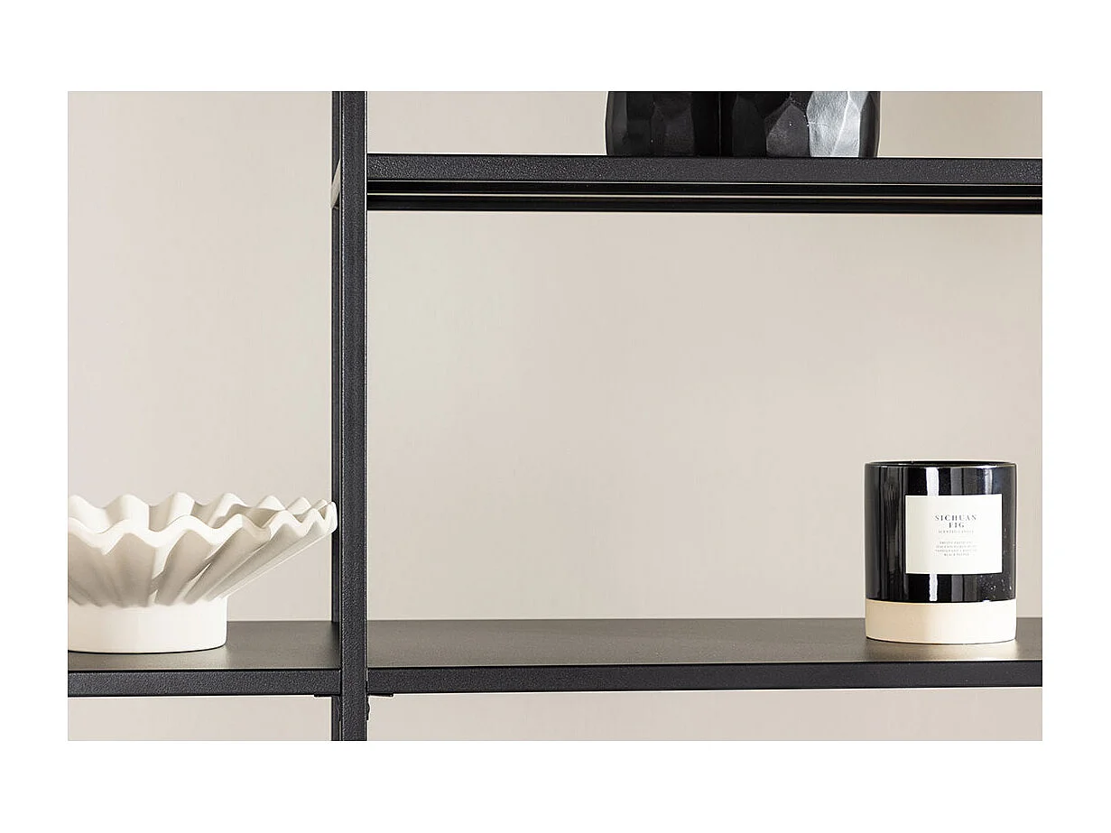 ElAlto wandkast 6 planken zwart.