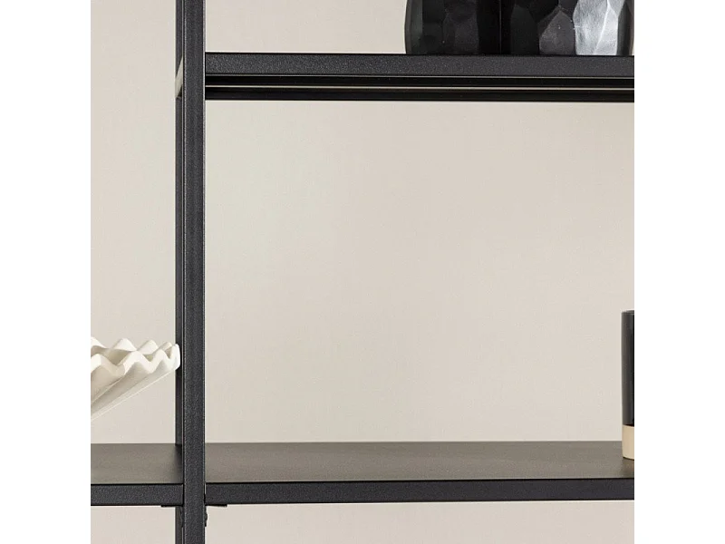 ElAlto wandkast 6 planken zwart.