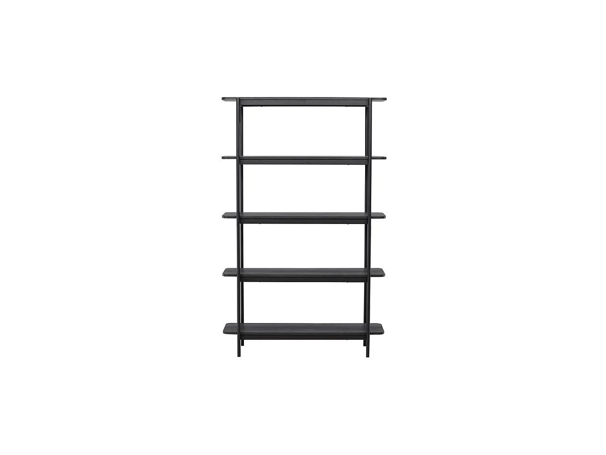 Heim wandkast 190 cm 5 planken zwart.