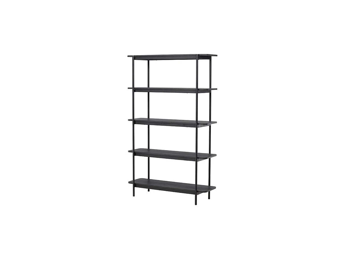 Heim wandkast 190 cm 5 planken zwart.