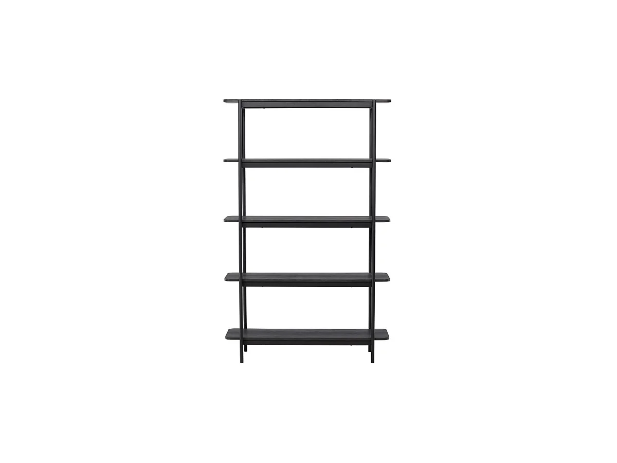 Heim wandkast 190 cm 5 planken zwart.
