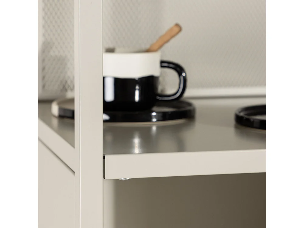 BuenosAires wandkast 5 planken beige.