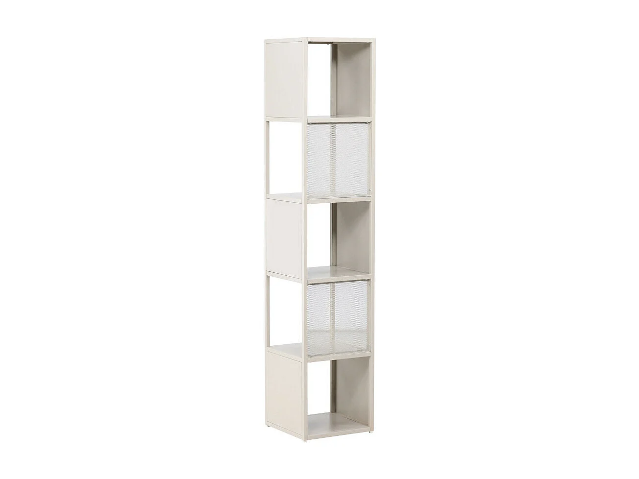 Étagère 5 Niveaux en Métal "Buenos Aires" 185cm Beige
