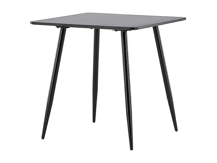 Polar table de salle à manger 75x75 cm noir.