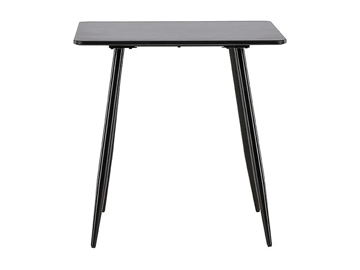 Polar table de salle à manger 75x75 cm noir.
