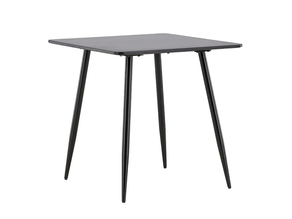 Polar Esstisch 75x75 cm schwarz.
