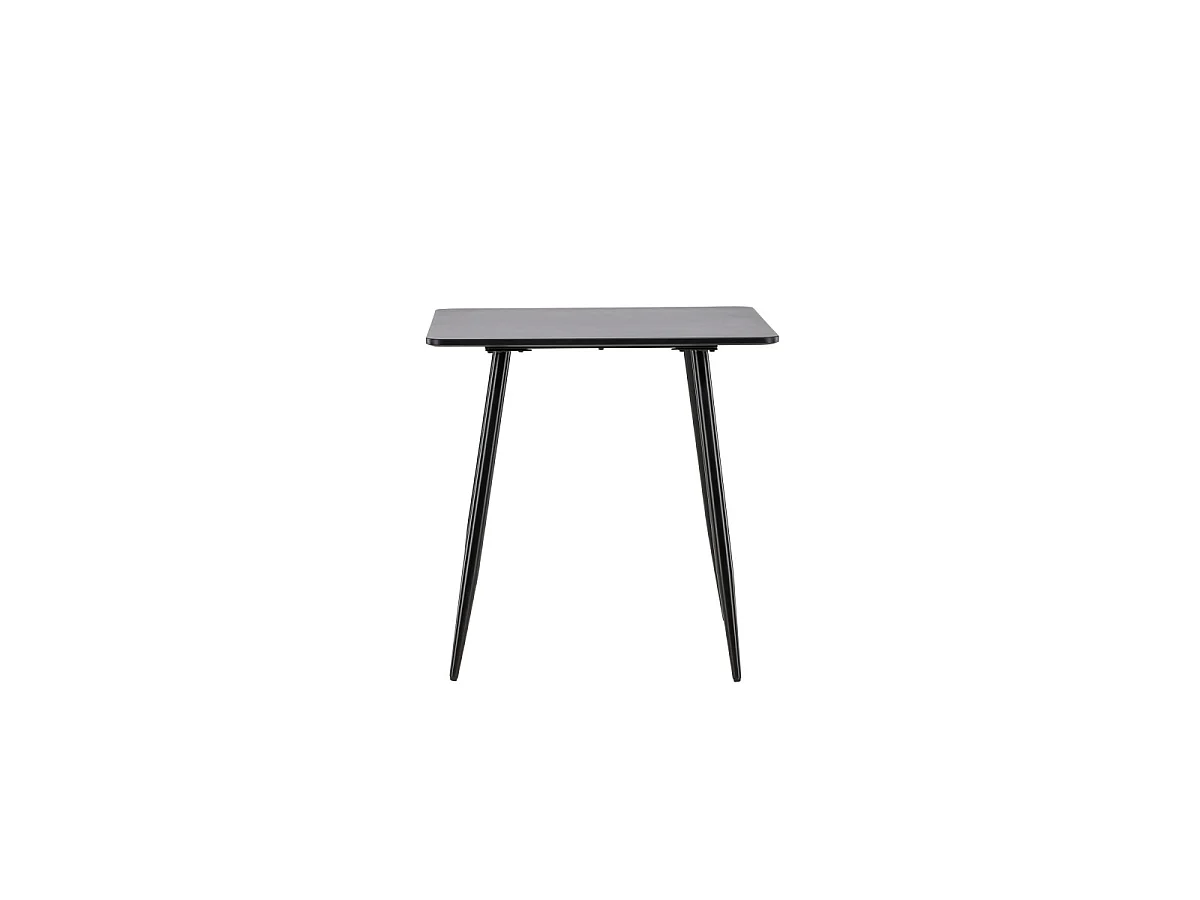 Polar Esstisch 75x75 cm schwarz.