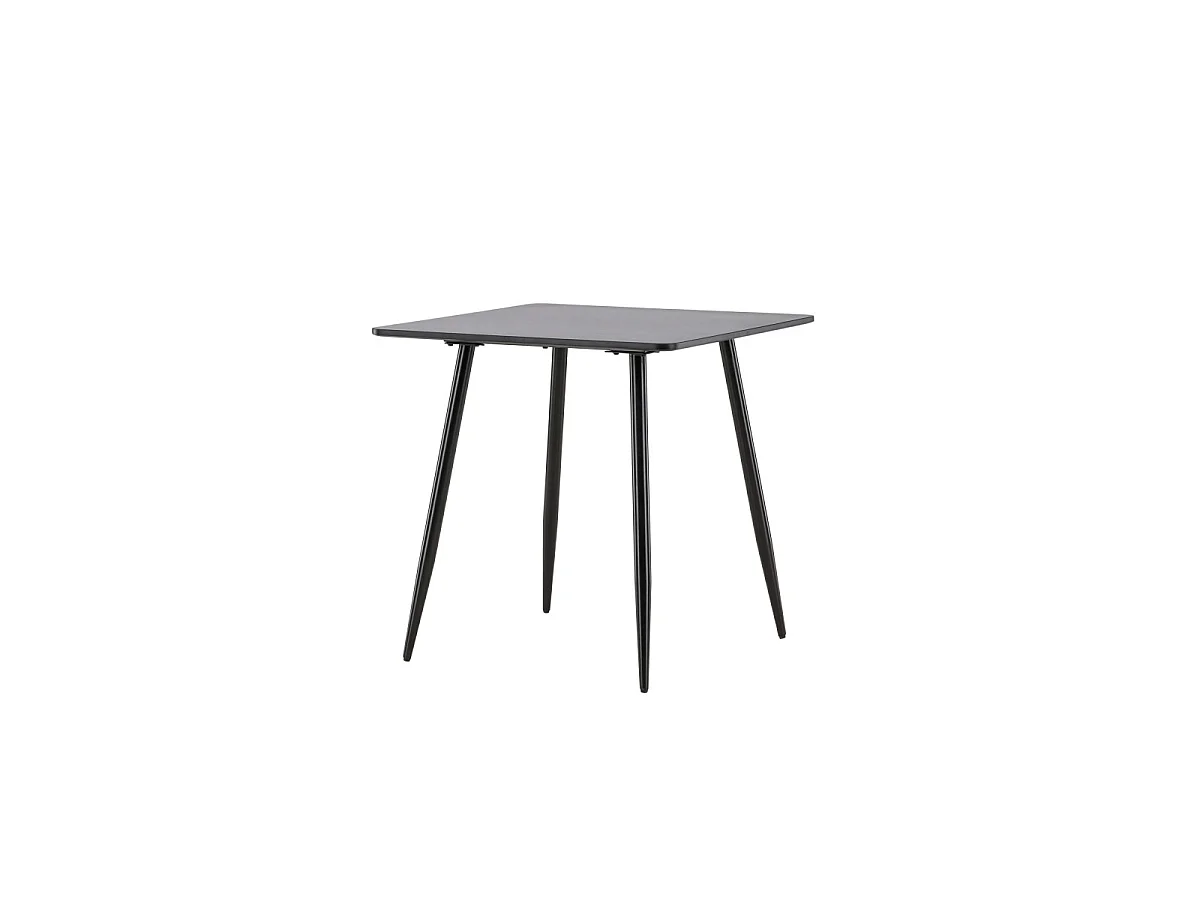 Polar Esstisch 75x75 cm schwarz.