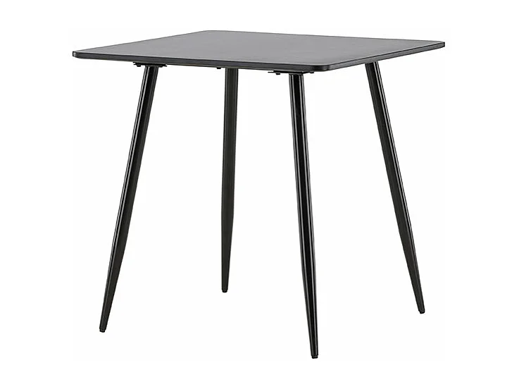 Polar eetkamertafel 75x75 cm zwart.