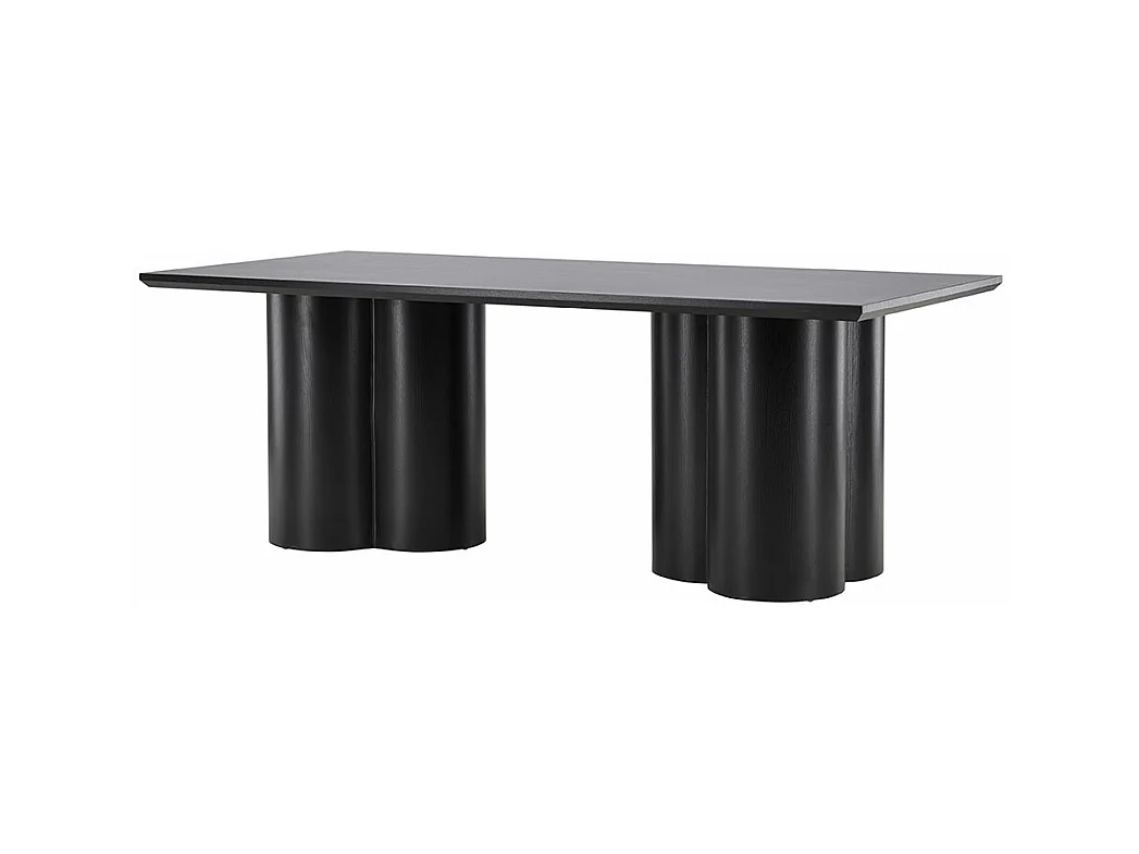 Table à Manger Design "Olivia" 210 cm Noir