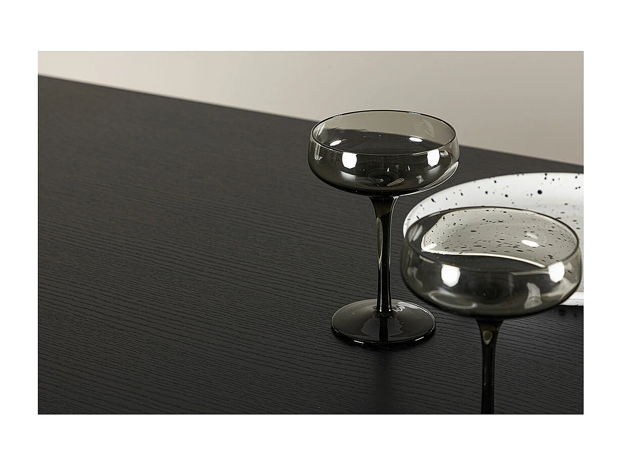 Table à Manger Design "Olivia" 210 cm Noir