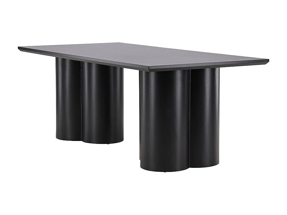 Olivia eetkamertafel 100x210 cm zwart.