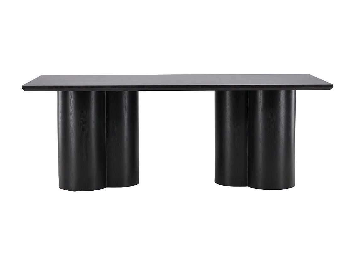 Olivia eetkamertafel 100x210 cm zwart.