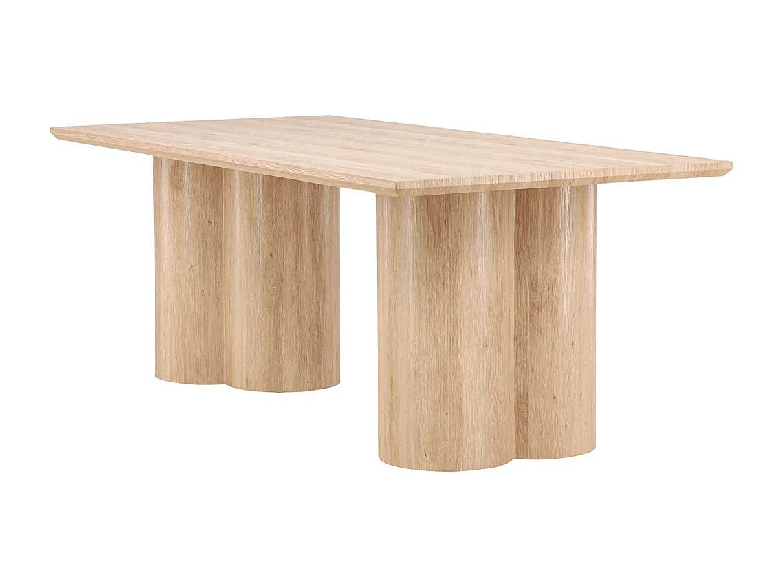 Table à Manger Design "Olivia" 210 cm Naturel