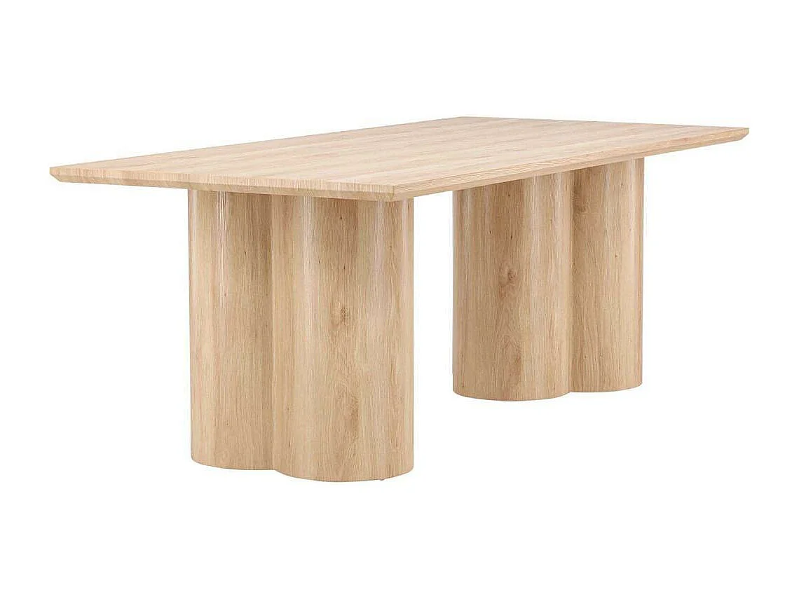 Table à Manger Design "Olivia" 210 cm Naturel