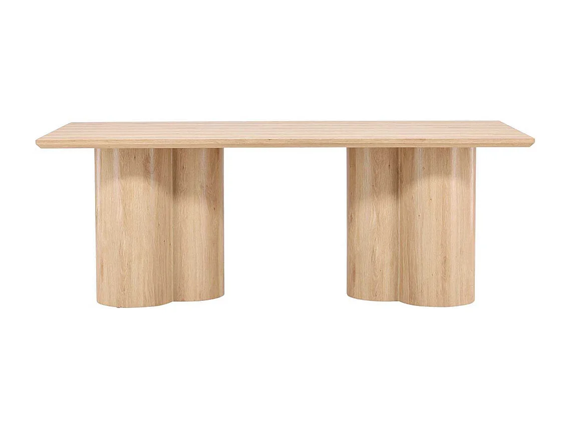 Table à Manger Design "Olivia" 210 cm Naturel
