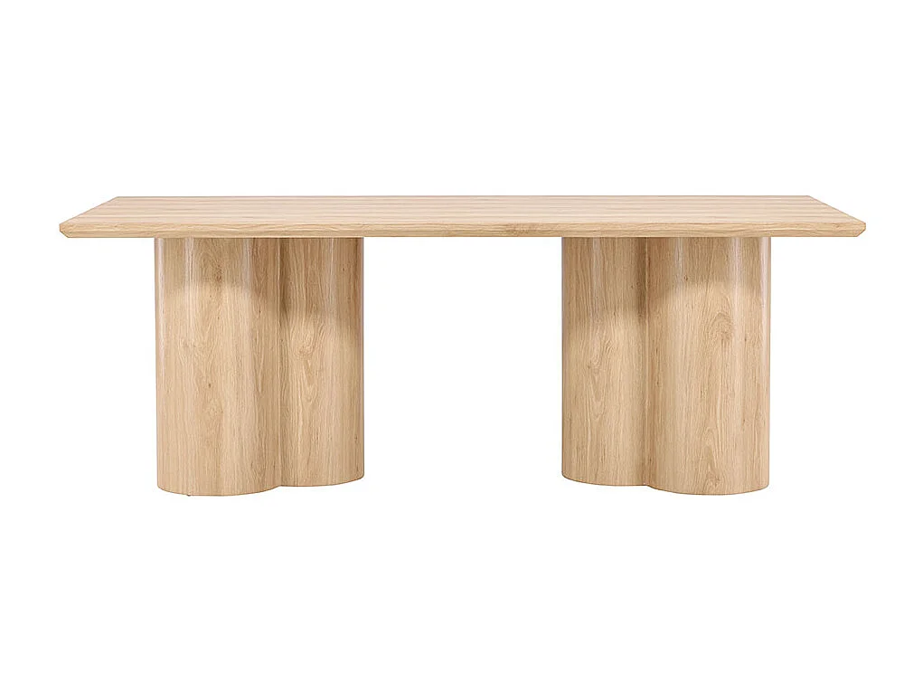 Olivia table de salle à manger 100x210 cm whitewash.