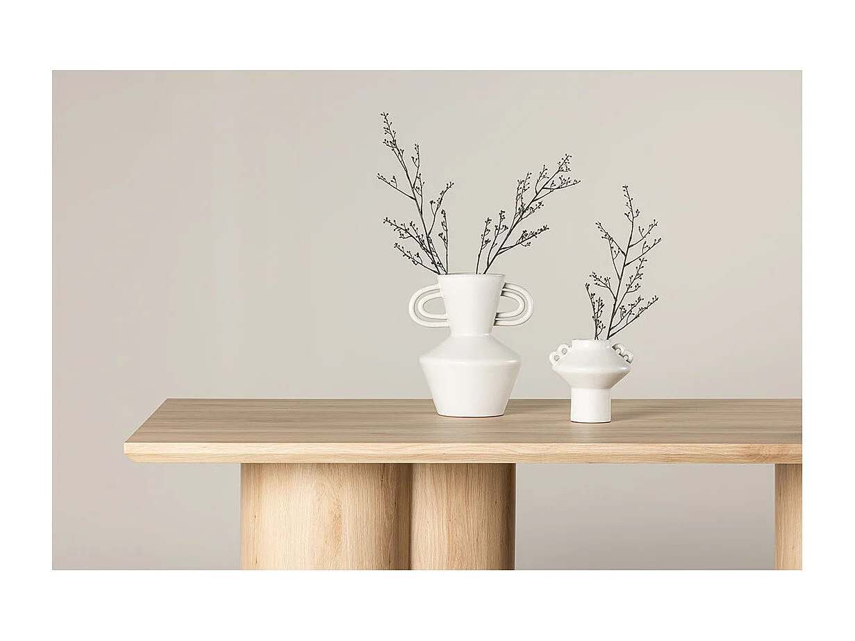 Olivia table de salle à manger 100x210 cm whitewash.
