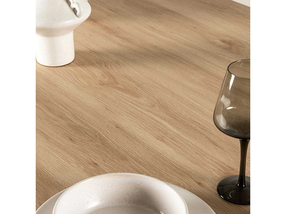 Olivia table de salle à manger 100x210 cm whitewash.