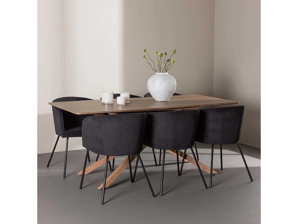 Table à Manger "Piazza" 180cm Naturel