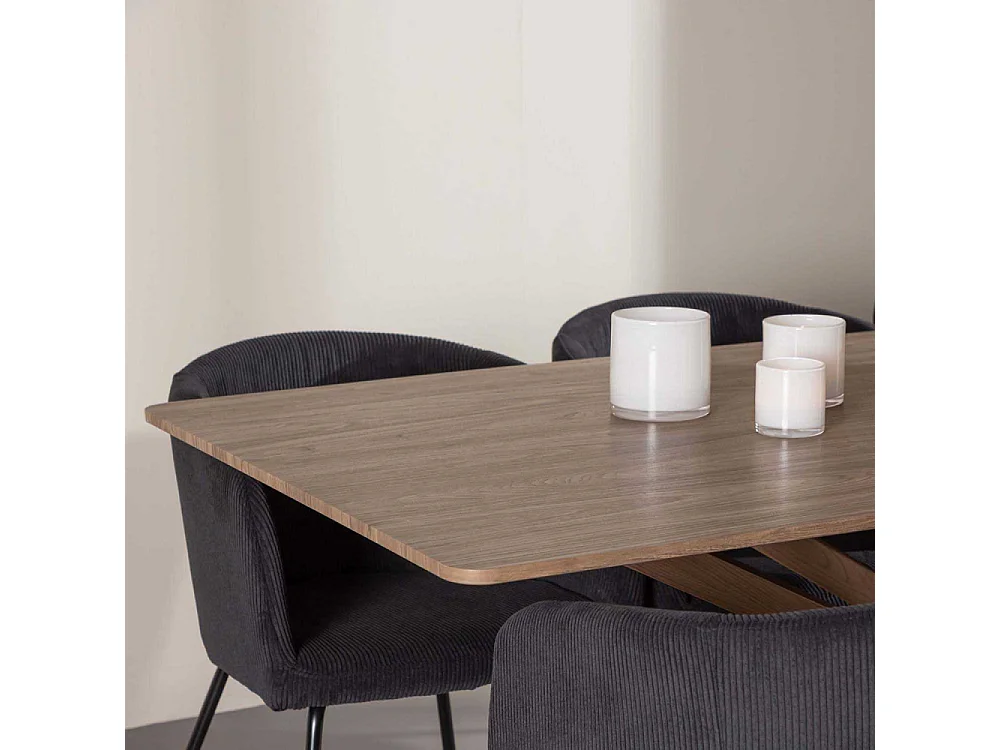 Table à Manger "Piazza" 180cm Naturel