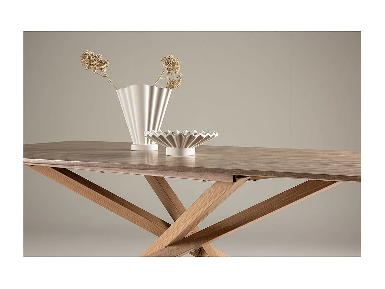 Piazza table de salle à manger 90x180 cm mocca.