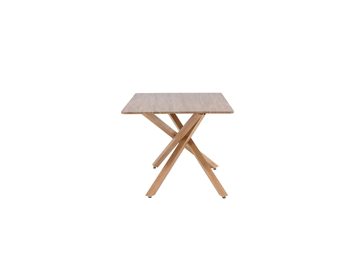 Piazza eetkamertafel 90x180 cm mocca.