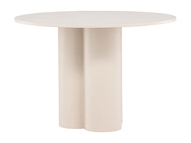 Olivia table de salle à manger Ø110 cm beige.