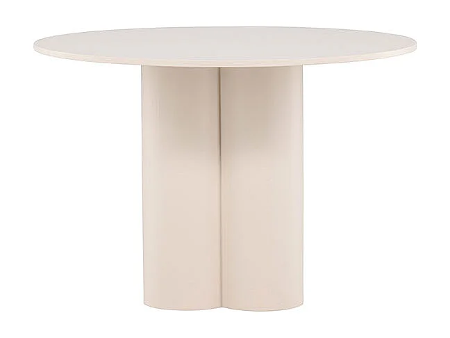 Olivia table de salle à manger Ø110 cm beige.
