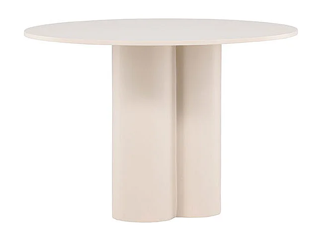 Olivia table de salle à manger Ø110 cm beige.