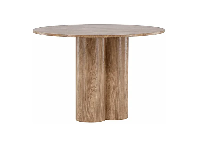 Table à Manger Ronde "Olivia" 110cm Marron