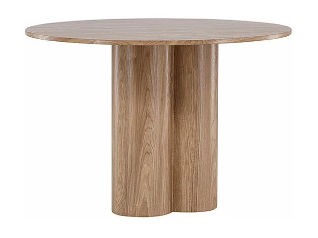 Table à Manger Ronde "Olivia" 110cm Marron