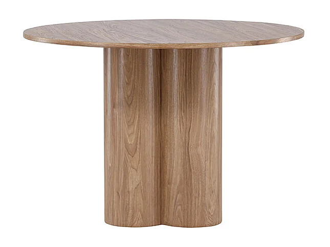 Table à Manger Ronde "Olivia" 110cm Marron