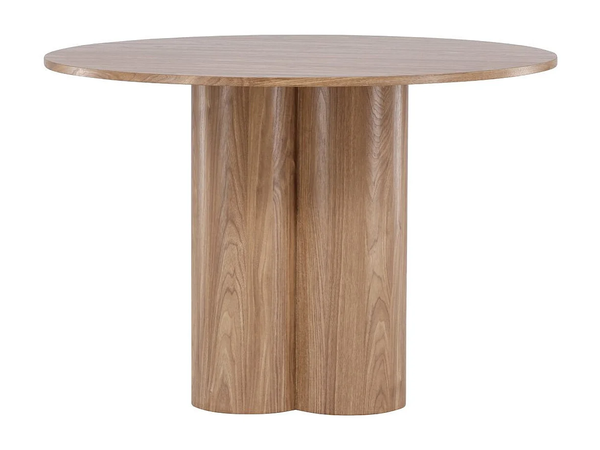 Table à Manger Ronde "Olivia" 110cm Marron