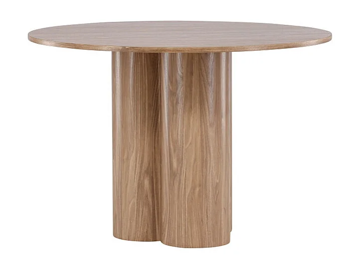 Table à Manger Ronde "Olivia" 110cm Marron