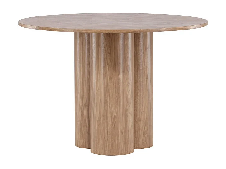 Table à Manger Ronde "Olivia" 110cm Marron