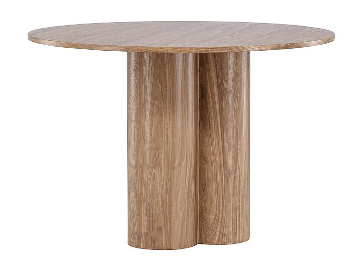 Table à Manger Ronde "Olivia" 110cm Marron