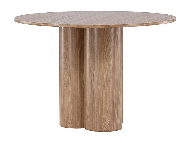 Olivia table de salle à manger Ø110 cm mocca.