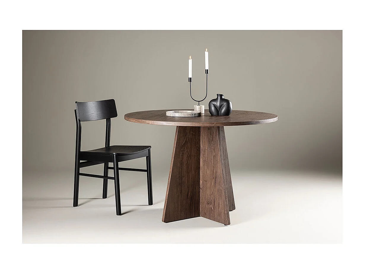 Bootcut table de salle à manger Ø110 cm mocca.