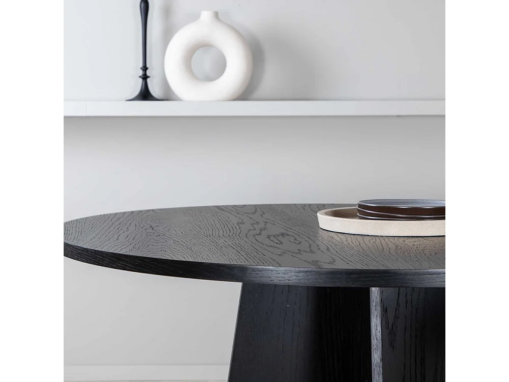 Bootcut table de salle à manger Ø110 cm mocca.