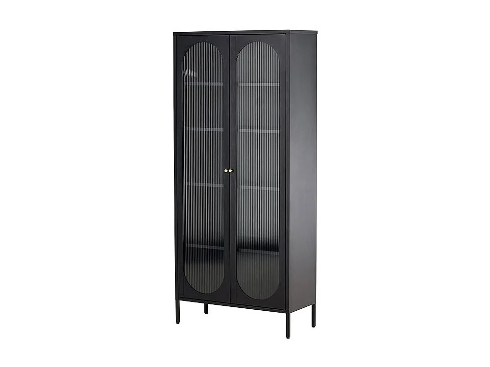 Vitrine Design en Métal "Lima" 180cm Noir