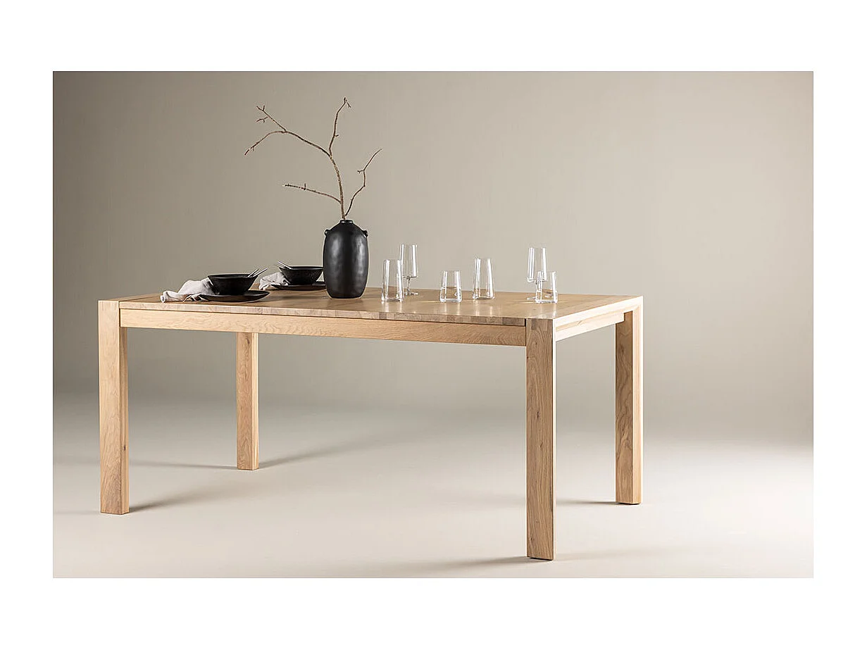Slider eetkamertafel 95x170 cm naturel.