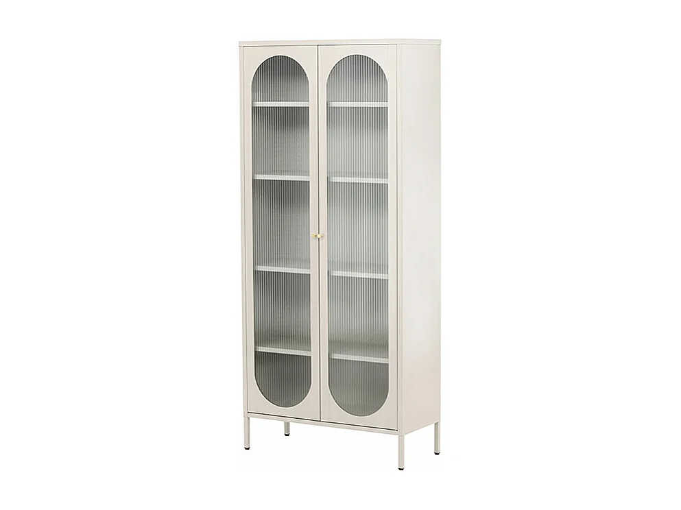 Lima vitrinekast 2 deuren beige.