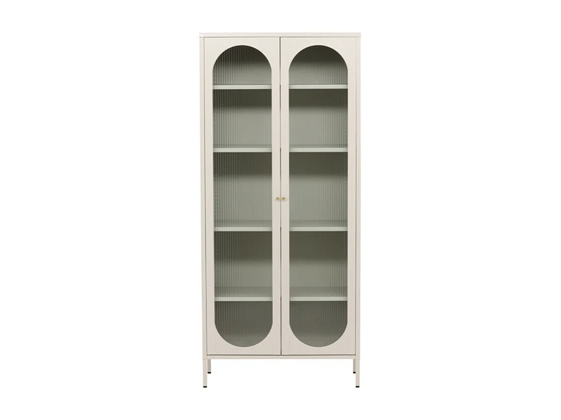 Lima vitrinekast 2 deuren beige.