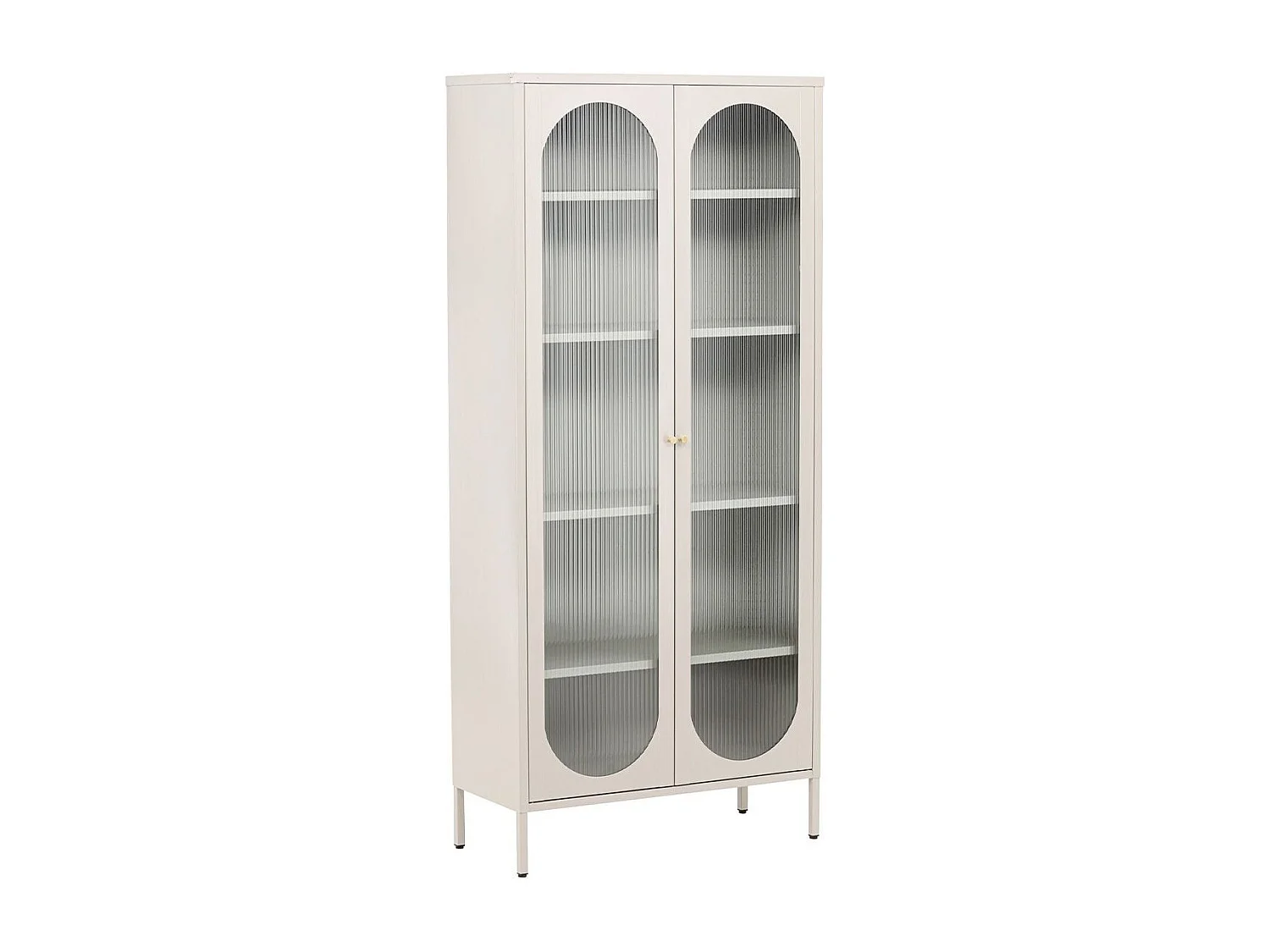 Lima vitrinekast 2 deuren beige.