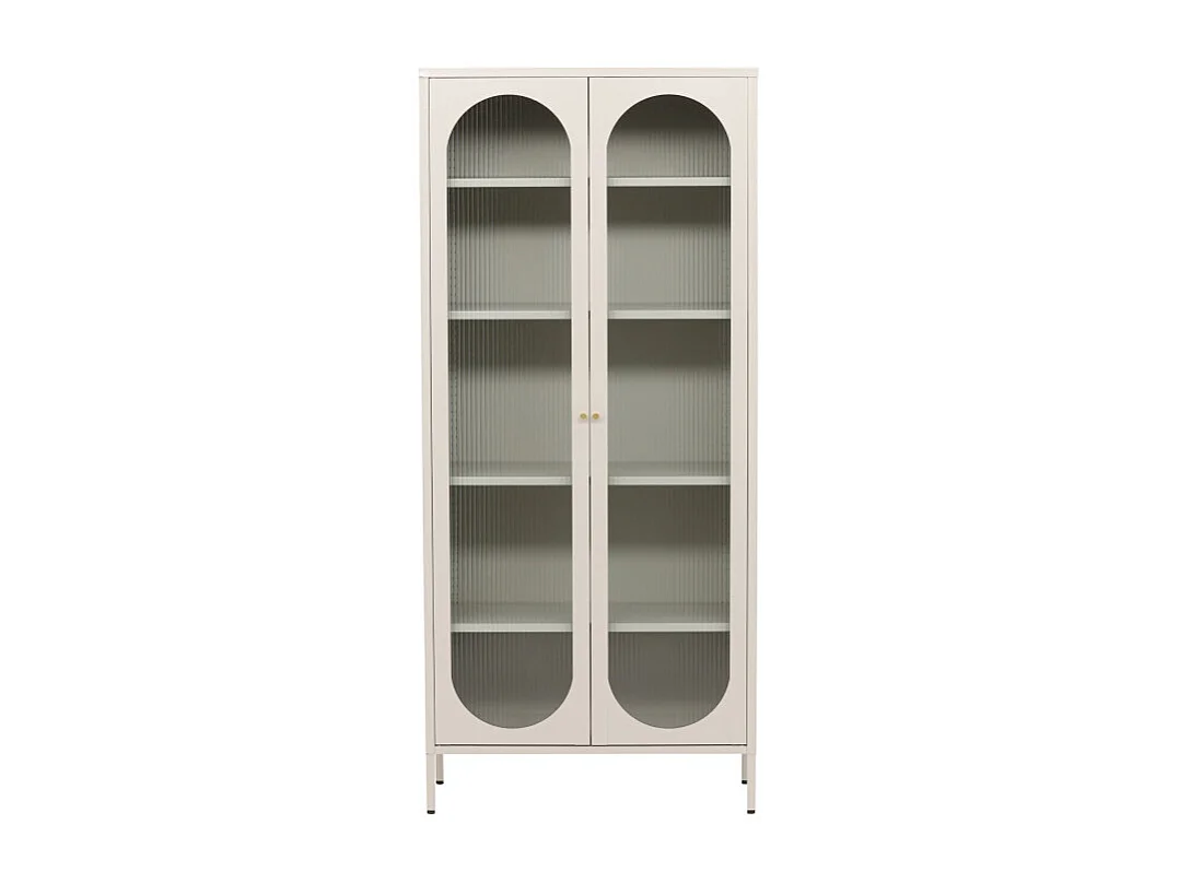 Lima vitrinekast 2 deuren beige.