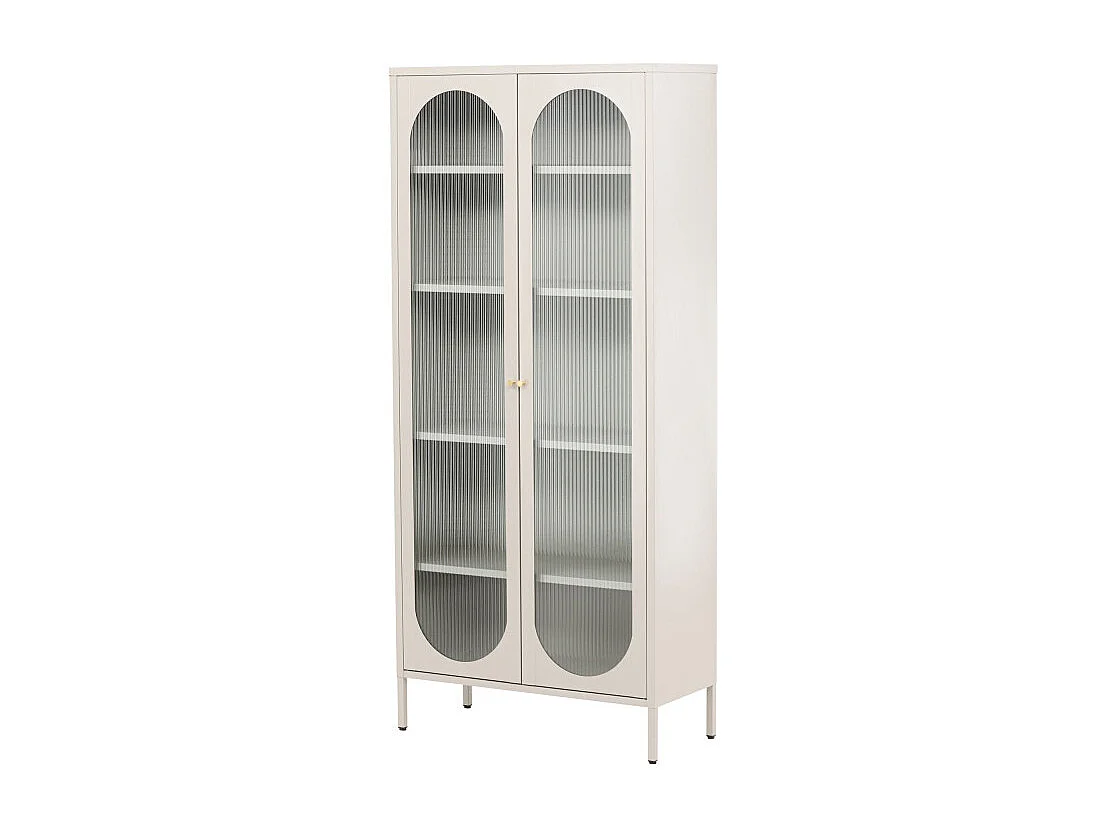 Lima vitrinekast 2 deuren beige.