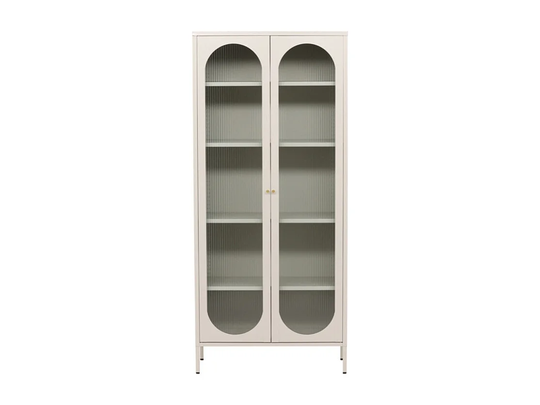 Lima vitrinekast 2 deuren beige.