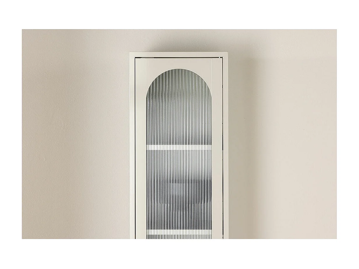 Cali Vitrinenschrank 1 Tür beige.