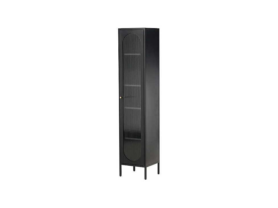 Vitrine Design en Métal "Cali" 180cm Noir